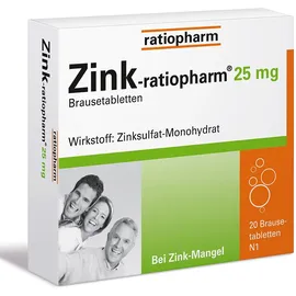 Ratiopharm Zink-ratiopharm 25 mg Brausetabletten 20 St.