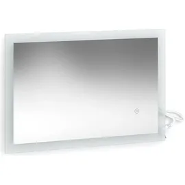 Vicco Badspiegel Wandspiegel LED-Spiegel Weiß 60 x 40 cm