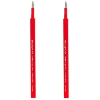 Legami Set mit 2 Ersatzpatronen für Gelstift - rot