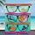 Le Comptoir de la Plage Manilva Strandtuch 140 x 170 cm blau/türkis