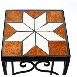 DanDiBo Ambiente Blumenhocker Merano Mosaik 46 x 54 cm Schwarz