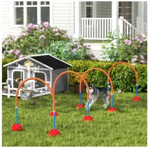 PawHut Agility Set Hunde Kunststoff