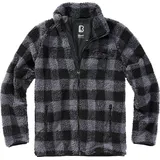 Brandit Textil Teddy Jacke Black / Grey L
