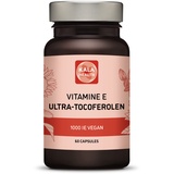 Kala Health Vitamin E 1000 IE Ultra Tocopherol 450mg Vitamin E Vegan – alle 4 Tocopherole – Alpha Tocopherol + Beta Tocopherol + Gamma Tocopherol + Delta Tocopherol – Einzigartiges d Alpha Tocopherol