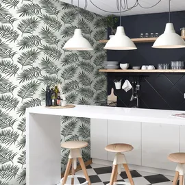 Superfresco Easy Vliestapete Scandi Leaf Grün 10,05 x 0,52 m