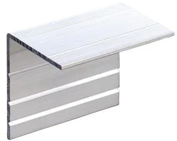 Profilabschlusswinkel Alu pressblank 70 mm für Randklemmdeckel mit Wetterschenkel