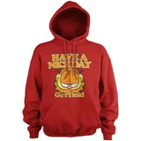 Garfield Hoodie Rot L