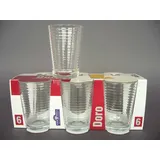 Pasabahce 52752 Doro Wasserglas 210 ml 6er-Set Trinkgläser Gläserset mit Grooved Effekt