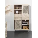 GUTMANN FACTORY Highboard 90 x 165 x 45 cm Beige