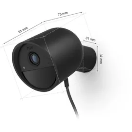 Philips Hue Secure 2K-Videoauflösung Schwarz
