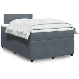 vidaXL Boxspringbett 120 x 200 cm Grau