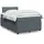 vidaXL Boxspringbett 120 x 200 cm Grau