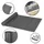 Ribelli PVC Sichtschutzmatte mit Steg 90 x 300 cm anthrazit