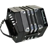 Steinbach Concertina in schwarz 2 x 10 Diskantknöpfe (20 Diatonische Töne)