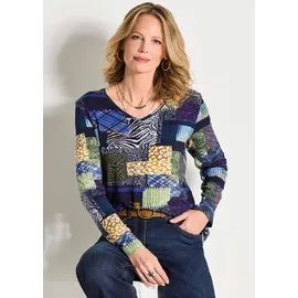GOLDNER Langarmshirt Blau 23