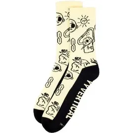 YY Vertical Vertical Climber Doodle Socken Schwarz/Weiß M 39-42