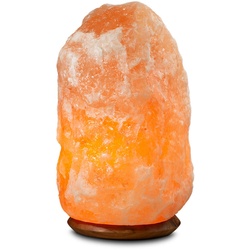 Salzkristall-Tischlampe HIMALAYA SALT DREAMS „Rock“ Lampen orange Dekoleuchten Handgefertigt aus Salzkristall – jeder Stein ein Unikat, ca.18-22 kg
