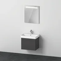 Duravit No.1 Möbelset 650, inkl. Waschtisch, Waschtischunterbau, Spiegel, Innenschubkasten,