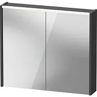 Duravit D-Code Spiegelschrank Verspiegelt DC7106049491000 800x700x148, Graphit Matt, Steckdose