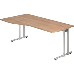 Hammerbacher Schreibtisch 1800x1000mm Nussbaum