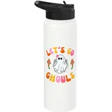 Retro Groovy Let's Go Ghouls süßes 70er Jahre Hippie Geist Kostüm Stainless Steel Insulated Water Bottle