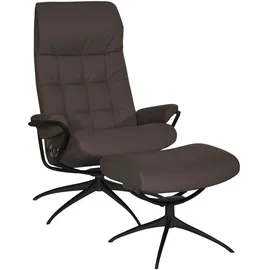 Stressless Relaxsessel "London", braun (chocolate paloma), B:80cm H:116cm T:71cm, Leder BATICK: durchgefärbtes und genarbtes Möbelleder;Leder PALOMA: durchgefärbtes Semianilin-Möbelleder;ROHLEDER Stoff Q2 FARON (100% Polyester im Flor, Grundgewebe: 50% Polyester,