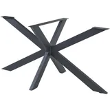 [en.casa] Oberau 120 x 68 x 71 cm schwarz