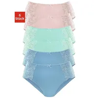 PETITE FLEUR Hüftslip (6er-Pack) aus elastischer Baumwoll-Qualität blau|bunt|rosa 52/54