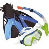 Donic Schildkröt Schildkröt 940002 - Cayman Schnorchelset, Brille, Schnorchel, Flossen Gr. 43-47