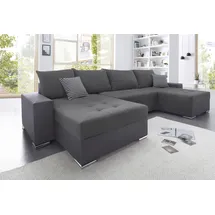 Collection AB Wohnlandschaft, mit 2 XL-Recamieren, Bettfunktion, Bettkasten, inklusive Federkern und loser Rücken- und Zierkissen