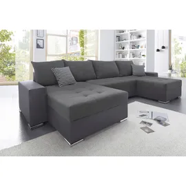 Collection AB Wohnlandschaft, mit 2 XL-Recamieren, Bettfunktion, Bettkasten, inklusive Federkern und loser Rücken- und Zierkissen