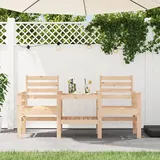 Gartenbank Mit Tisch 2-sitzer Massivholz Kiefer