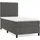 vidaXL Boxspringbett 100 x 200 cm Dunkelgrau