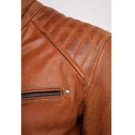 Helstons Rocker Lederjacke Braun M