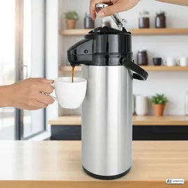 Saro Isolierpumpkanne silber 2,2 l