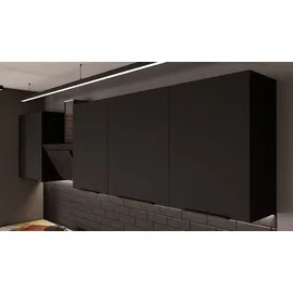 Küchen-Preisbombe SIENA BASIC Küchenzeile 280 cm Schwarz