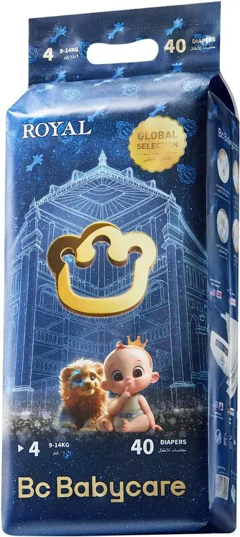 Bc Babycare Royal Windeln Größe 4 (9-14 kg) 40er-Pack