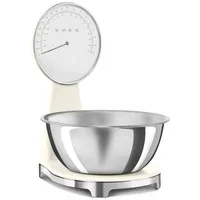 Smeg KSF01CRWW 50's Style digitale/analoge Küchenwaage creme
