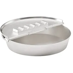 EDZARD Klapp-Ascher Aschenbecher Ashburn, schwerversilbert, Durchmesser 16 cm, 5 Ablagemulden