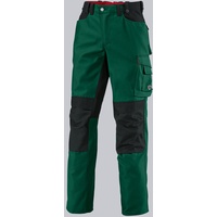 BP Workwear 1789-555-74 Arbeitshose - Gummizug im Rücken - Bundfalten - Normale Passform - Größe: 50l - Farbe: mittelgrün/schwarz