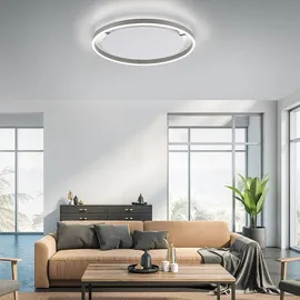 Selltec LED Deckenleuchte, dimmbar per Wandschalter, Deckenlampe rund SITU (2400 lm)