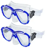 Auptiz Kinder-Tauchbrille, Kinder-Tauchmaske, Taucherbrille, Schwimmbrille, verstellbares Silikonband(12 Jahre +)