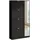 Okwish Schuhschrank 80 x 147 x 24 cm mit Spiegel / schwarz
