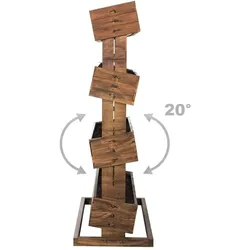 Hecht Hochbeet mit vier beweglichen Kästen H45cm B50cm aus Holz 301960208-HE