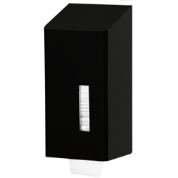 SanTRAL® BUU 1 Toilettenpapierspender, Hochwertiger Spender für die Einzelblatt-Entnahme, Edelstahl, mattschwarz, pulverbeschichtet, P