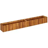 vidaXL Garten-Hochbeet Massivholz Akazie 200 x 30 x 25 cm