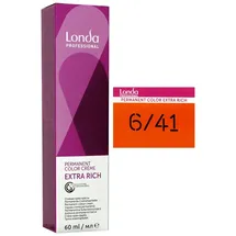 Londa Professional Permanent Color Creme 6/41 dunkelblond kupfer-asch 60 ml