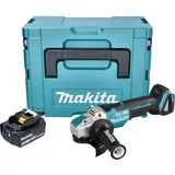 Makita DGA 520 M1JX1 Akku Winkelschleifer 18 V 125 mm X-LOCK Brushless + 1x Akku 4,0 Ah + Makpac - (125 mm)