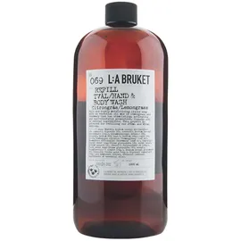 L:A Bruket Hand & Body Wash 069 Refill Lemongrass 1000 ml