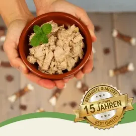 Lyra Pet 6 x 400 g Lecker.Pet® Leo's 100 % Hühnermuskelfleisch Katzenfutter Nassfutter